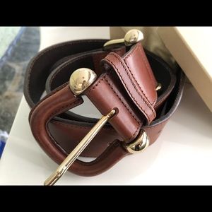 Burberry leather belt